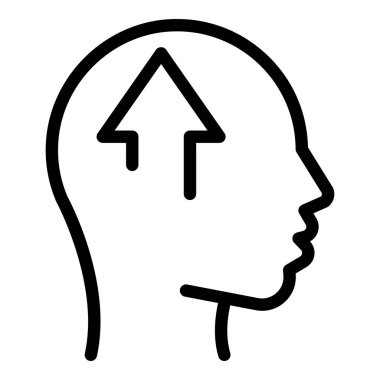 Simge dış hat vektörünü yükselt. Müşteri bütünlüğü. Dürüstlük vizyonu