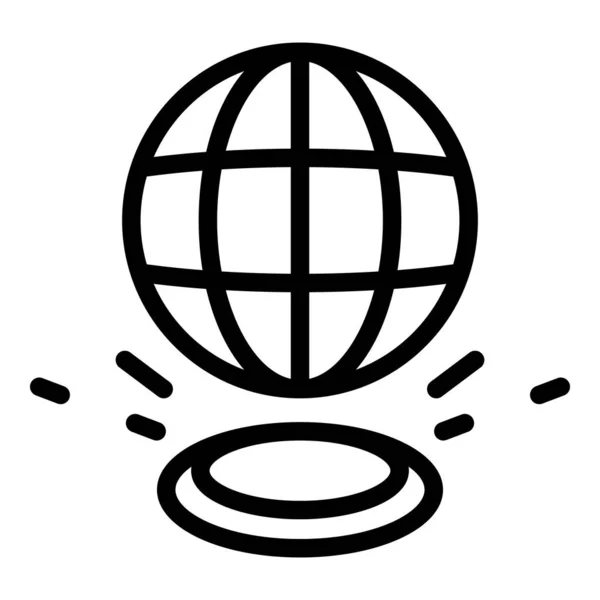 Icono Integridad Global Contorno Vector Marca Corporativa Pasión Del Cliente — Archivo Imágenes Vectoriales