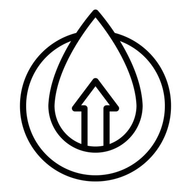 Su enerjisi ikonu ana hat vektörü. Vücut diyeti. Anatomi biyolojisi