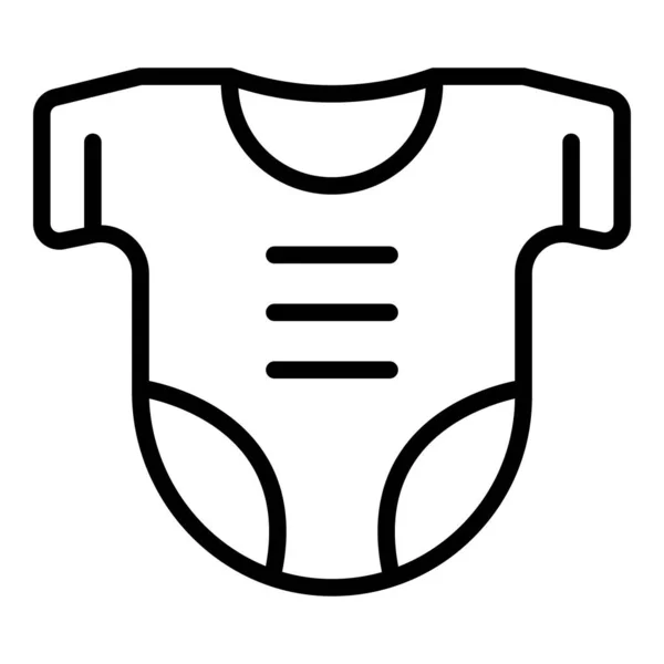 Das Babytuch Symbol Umreißt Den Vektor Neugeborenes Kind Gesundheitswindel — Stockvektor