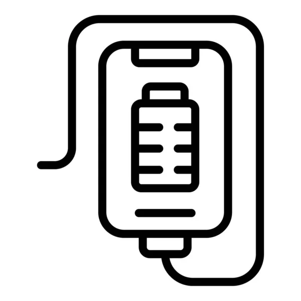 아이콘 Usb 에너지 충전기 — 스톡 벡터