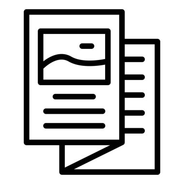 Sanat broşürü ana hatları vektörü. Müze galerisi Resim kültürü