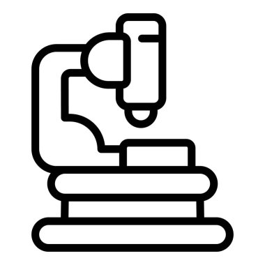 Tıbbi mikroskop ikonu ana hat vektörü. Öğretmen tavsiyesi. Cinsel sağlık