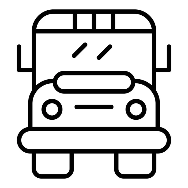 Σχολικό Λεωφορείο Εικονίδιο Διάνυσμα Περίγραμμα Ζωγραφική Τέχνη Κατηγορία Καλλιτέχνη — Διανυσματικό Αρχείο