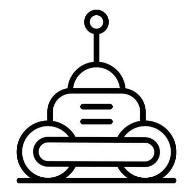 Rc robot simgesi ana hat vektörü. Teknoloji robotu. Sohbet robotu.