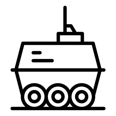 Robot element simgesi ana hat vektörü. Geleceğin maskotu. Chatbot yardımcısı