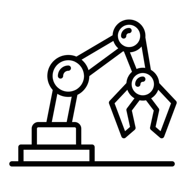 Σύγχρονο Χέρι Εικονίδιο Διάνυσμα Περίγραμμα Μελλοντική Μασκότ Παιχνίδι Chatbot — Διανυσματικό Αρχείο
