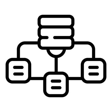 Şema para ikonu ana hatları vektörü. Kâr amaçlı finans. Kredi çizelgesi