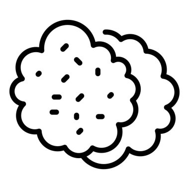 Et yemeği ikonu ana hatları vektörü. Akşam yemeği. Mutfak haritası