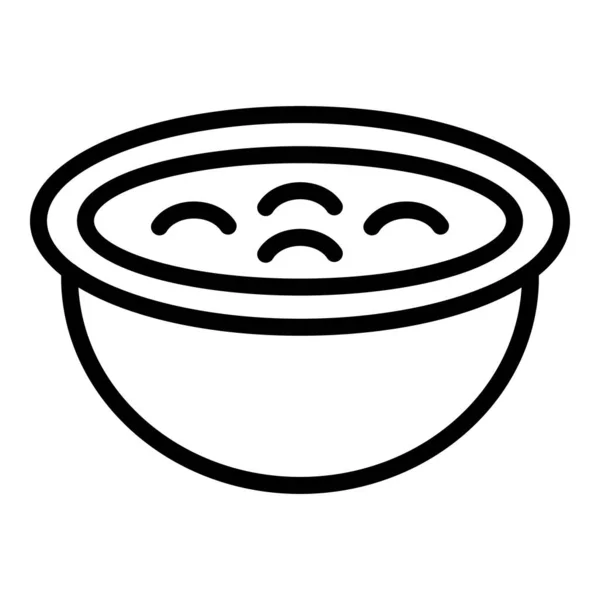 Австрийский Вектор Иконы Супа Еда Австрия Говяжий Хлеб — стоковый вектор