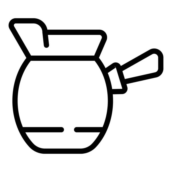 Delight Coffee Pot Icon Outline Vector Machine Espresso Arab Bean — Stock Vector