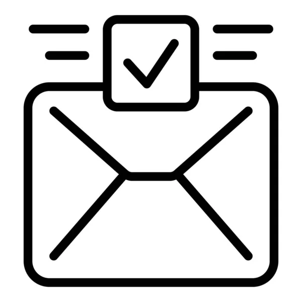 Mail Απευθείας Σύνδεση Εικονίδιο Εγγραφής Διάνυσμα Περίγραμμα Εγγραφή Στο Διαδίκτυο — Διανυσματικό Αρχείο