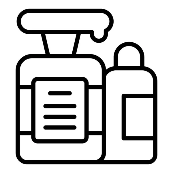 Soap Dispenser 아이콘 이발사 아름다운 자르기 — 스톡 벡터