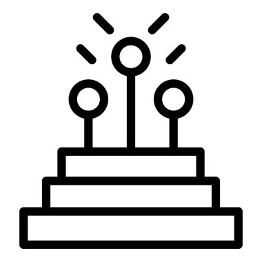 Veri fiber simgesi ana hat vektörü. Optik kablo. İnternet ağı