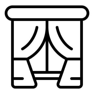 Pencere simgesi ana hatları vektörü değiştiriliyor. Duvar tasarımı Ev yapımı