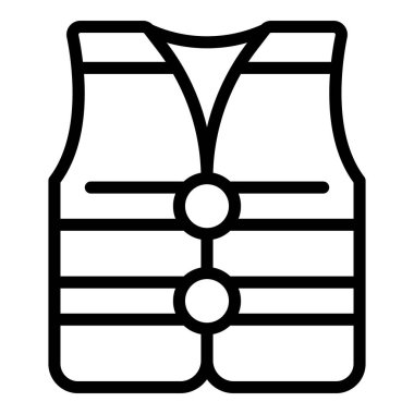 Yelek ikonu ana hat vektörü yeniden şekillendiriliyor. Duvar dekorasyonu. Ev tasarımı