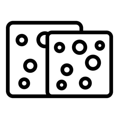 Soya peyniri ikonu ana hatları vektörü. Soya yemeği. Miso bitkisi