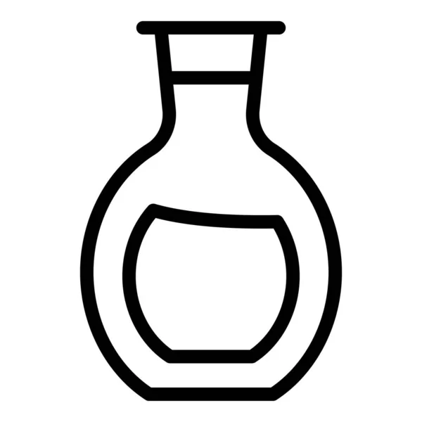 Krug Sojaöl Symbol Umrissvektor Nahrungsmittel Soja Milchwerk — Stockvektor