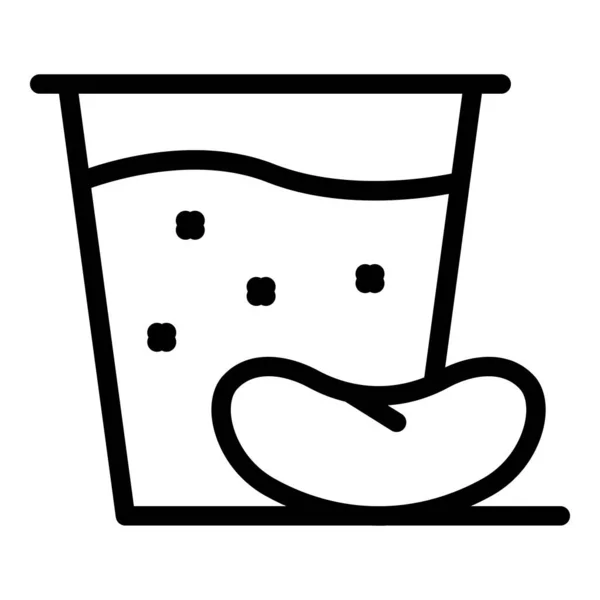 Σόγια Ποτό Εικονίδιο Περίγραμμα Διάνυσμα Σόγια Γάλα Σόγιας — Διανυσματικό Αρχείο