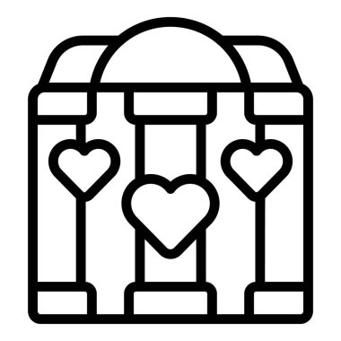 Cömertlik simge taslak vektörünü sever. Kalp hayırseverliği. Sosyal Takım