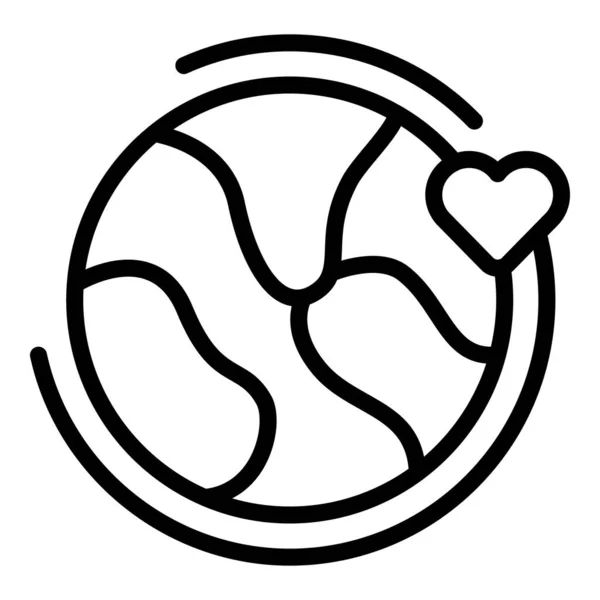 Światowa Ikona Hojności Wyznacza Wektor Miłość Serca Zespół Społeczny — Wektor stockowy
