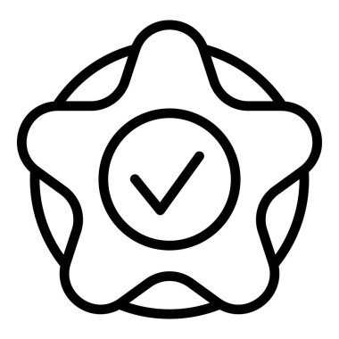 Yıldız taktik ikonu ana hat vektörü. Takım avantajı. Oyun maliyeti