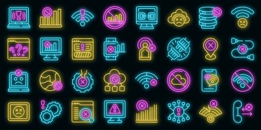 Hindistan cevizi kozmetik simgeleri ana hatları belirler. Süt yağı. Tereyağı damlası vektörü neon