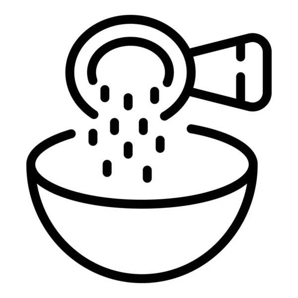 Spoon Food Icon Outline Vector 주방장님 Board Book — 스톡 벡터