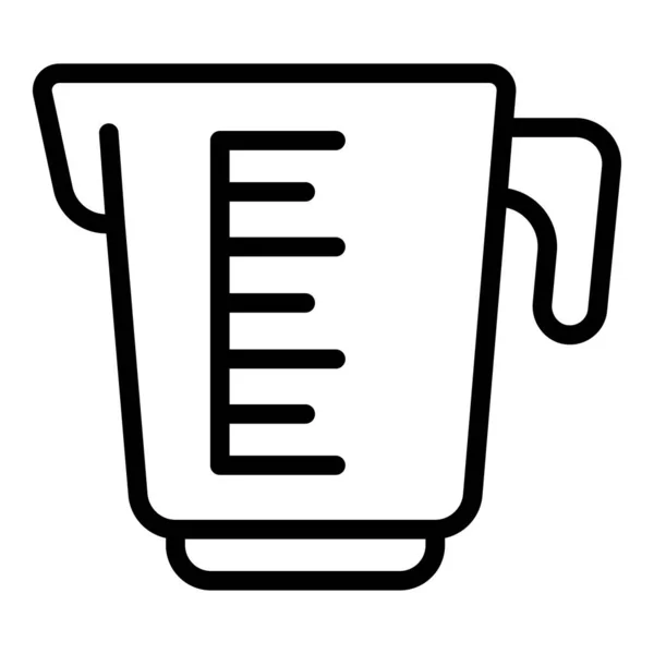 Recette Liquide Pot Icône Contour Vecteur Menu Cuisine Livre Bord — Image vectorielle