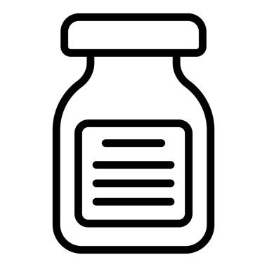 Hindistan cevizi ikonu ana hatları vektörü. Süt yağı. Hindistan cevizi kreması