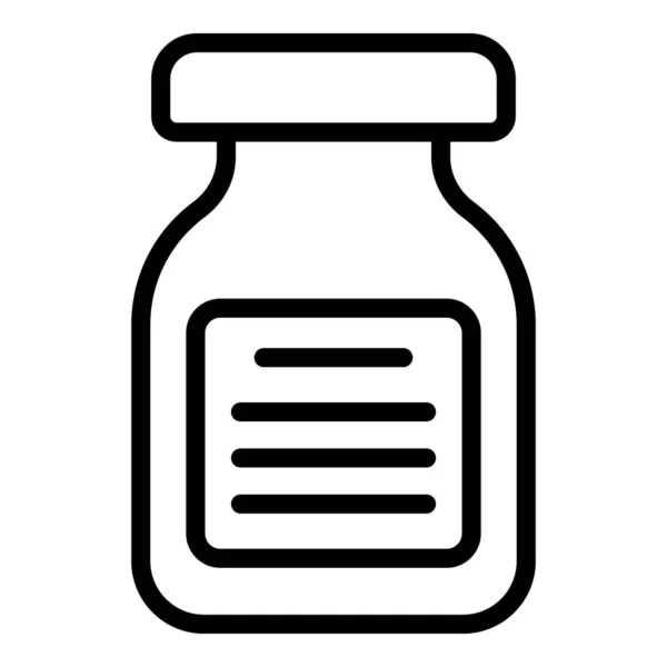 Εικονίδιο Δοχείου Καρύδας Διάνυσμα Περίγραμμα Λάδι Γάλακτος Κρέμα Κακάο — Διανυσματικό Αρχείο