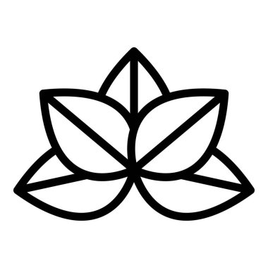 Bahçe kekik ikonu ana hatları vektörü. Yemek yaprağı. Yiyecek dereotu