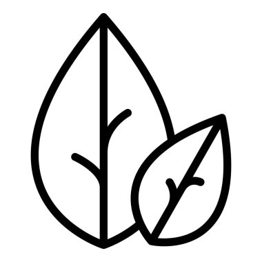 Botanik kekik ikonu ana hatları vektörü. Yaprak bitkisi. Bahçe yemeği