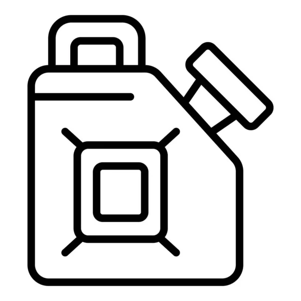 Umrissvektor Für Kühlmittelkanister Wasser Flüssig Check Level — Stockvektor