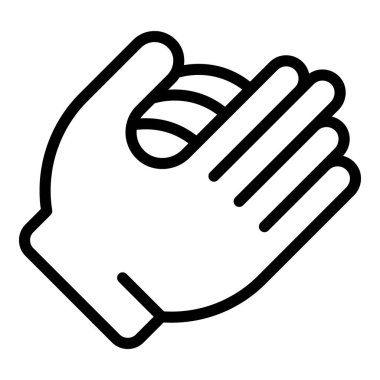 Beyzbol eldiveni taslak vektörü. El bakıcısı. Motosiklet yumruğu