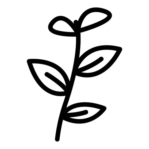 Mint Mix Icon Outline Vektor Nahrungsmittelpflanze Gewürzsalat — Stockvektor
