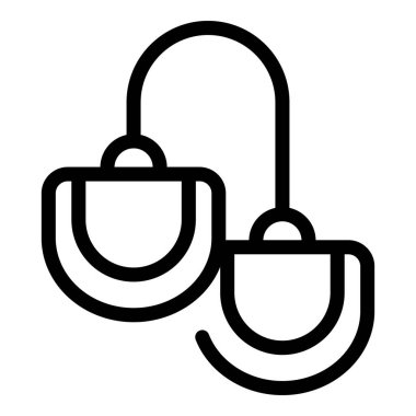 Jokey desteği ikon ana hatları vektörü. Derby yarış atı. Kap çabuk