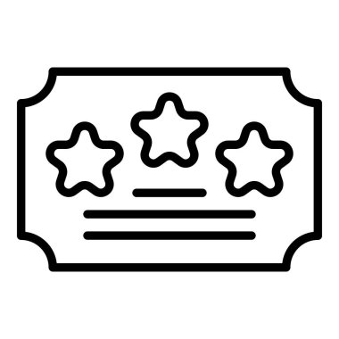 Müze bileti ikonu ana hat vektörü. Sinemayı geç. Eski tarih