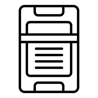 Akıllı telefon müze bileti taslak vektörü. Koçan kartı. Eski tarih