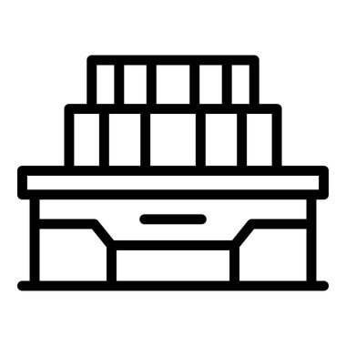 Opera evi ikonu ana hat vektörü. Dünya anıtı. Mimari seyahat