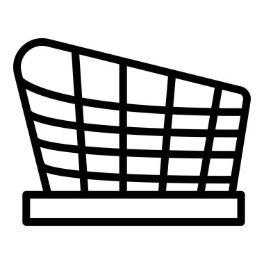 Soyut opera evi ikonu ana hatları vektörü. Dünya anıtı. Mimari seyahat