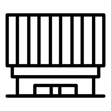 Büyük opera ikonu ana hatları vektörü. Şehir simgesi. Çin seyahati