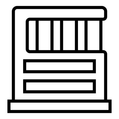 Villa apartmanı ikon ana hatları vektörü. Modern ev. Emlak