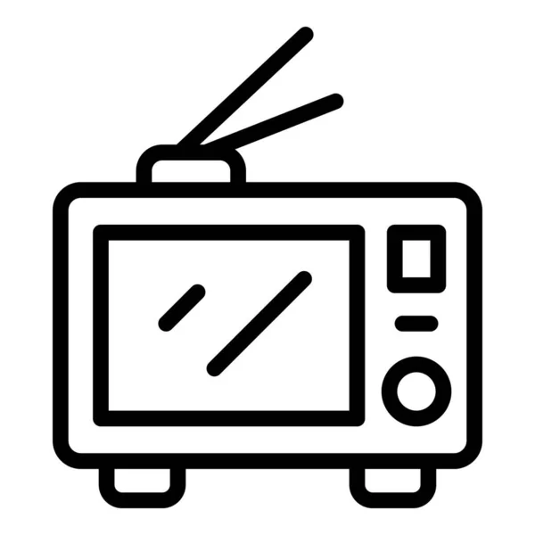 Watch Icon Outline Vector News Media Camera Report — Stock Vector