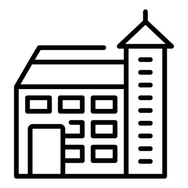 Slovak evi ikonu ana hat vektörü. Slovakya amblemi. Şehir turizmi