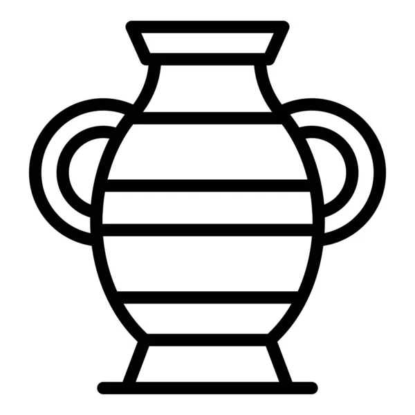 Вектор Контура Вазы Керамика Керамика — стоковый вектор