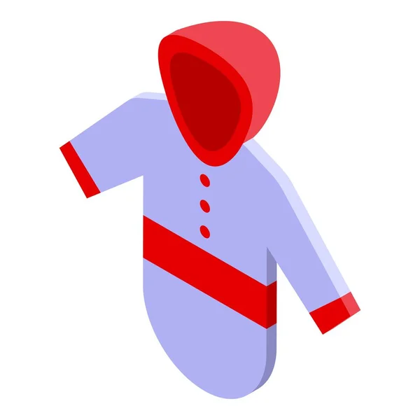 Детская Мода Икона Тканей Изометрический Вектор Милый Ребенок Детский Наряд — стоковый вектор