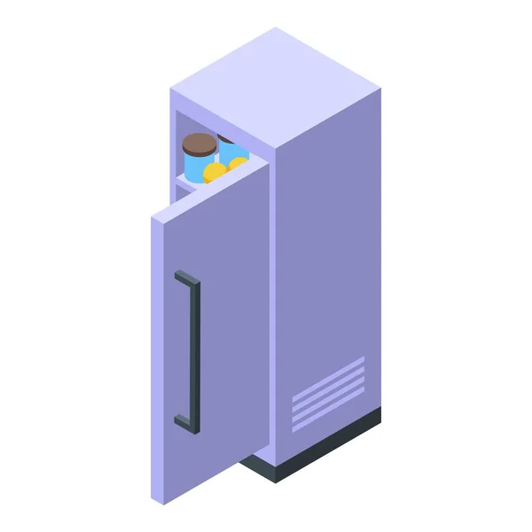 Pflegedienste Kühlschrank Symbol Isometrischen Vektor Alter Patient Hilfestellung — Stockvektor
