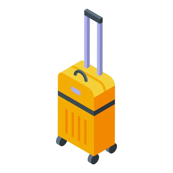 Reisetaschensymbol Isometrischer Vektor Flughafen Koffer Hotel Design — Stockvektor