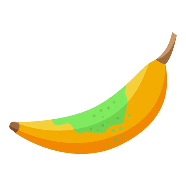 Ícone Banana Contaminado Vetor Isométrico Bactérias Alimentares Bacilo Segurança — Vetor de Stock